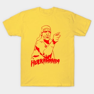 Hulkamania Yellow Retro T-Shirt